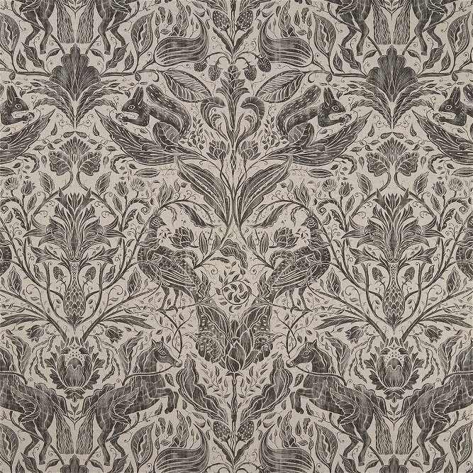 Clarke &amp; Clarke Forest Trail Charcoal Fabric