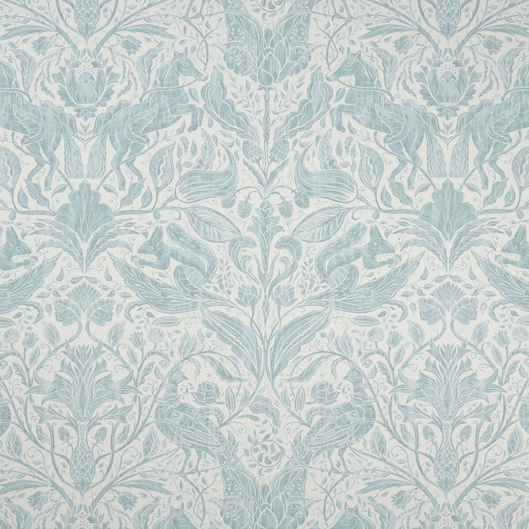 Clarke &amp; Clarke Forest Trail Duckegg Fabric