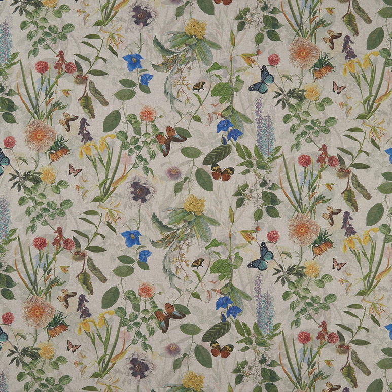 Clarke &amp; Clarke Secret Garden Linen Fabric