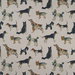 Clarke & Clarke Walkies Linen Fabric