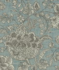 Clarke & Clarke Woodsford Teal Fabric
