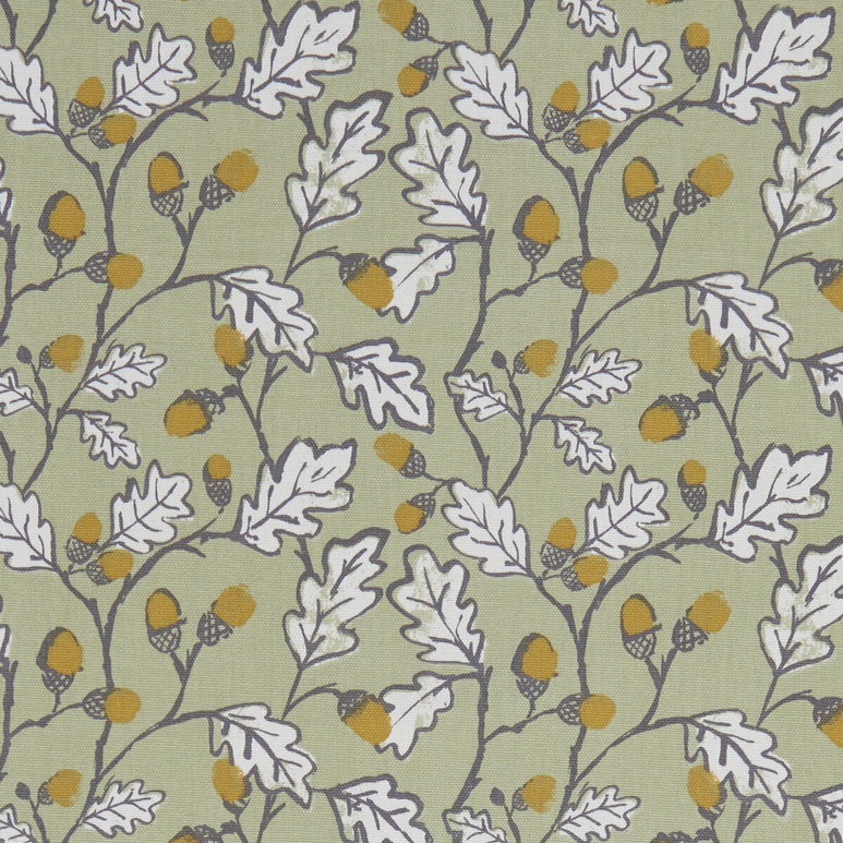 Clarke &amp; Clarke Acorn Trail Sage Fabric