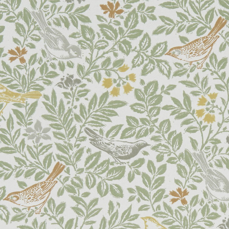 Clarke &amp; Clarke Bird Song Autumn Fabric