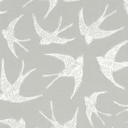 Clarke & Clarke Fly Away Grey Fabric