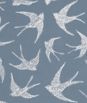 Clarke & Clarke Fly Away Navy Fabric