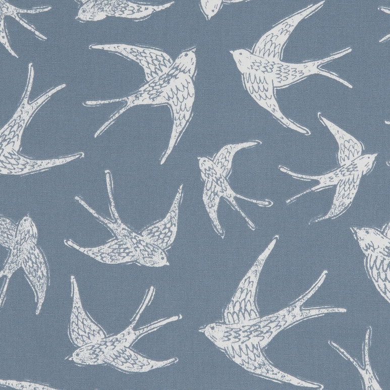 Clarke &amp; Clarke Fly Away Navy Fabric