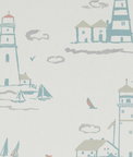 Clarke & Clarke Lowestoft Pastel Fabric