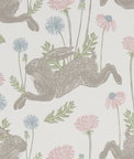 Clarke & Clarke March Hare Pastel Fabric