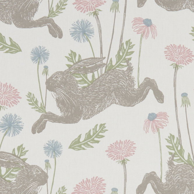 Clarke &amp; Clarke March Hare Pastel Fabric