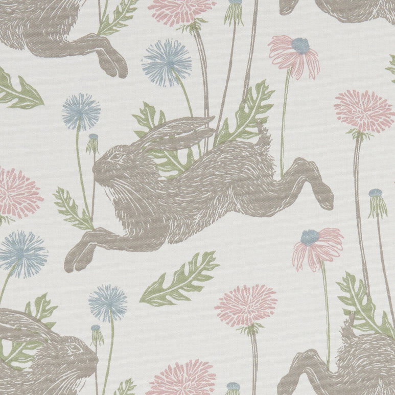 Clarke &amp; Clarke March Hare Pastel Fabric