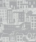 Clarke & Clarke Waterside Grey Fabric
