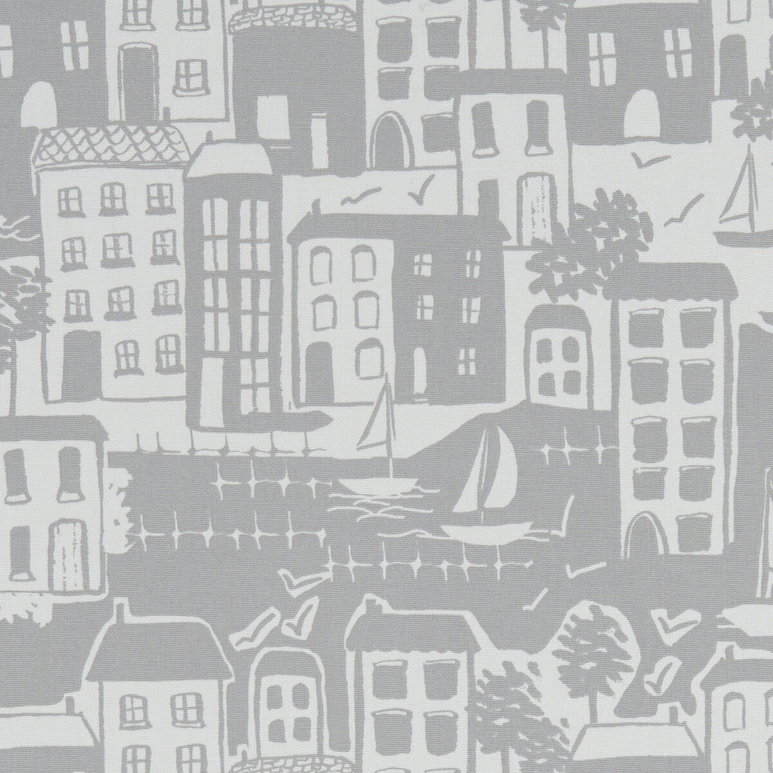 Clarke &amp; Clarke Waterside Grey Fabric