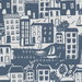 Clarke & Clarke Waterside Navy Fabric