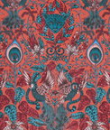 Clarke & Clarke Amazon Velvet Red Fabric