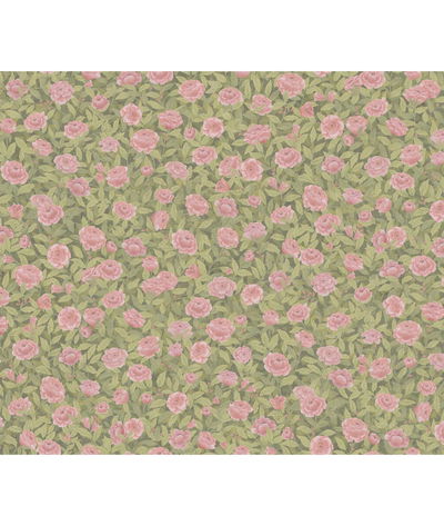 Cole & Son Idyll Roses Linen Blush Fabric