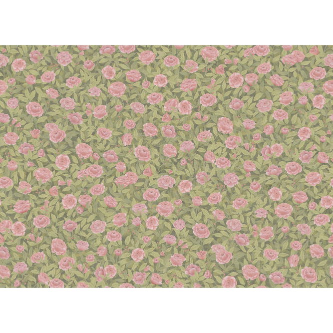 Cole &amp; Son Idyll Roses Linen Blush Fabric