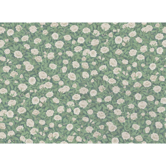 Cole &amp; Son Idyll Roses Linen Eaudenil Fabric