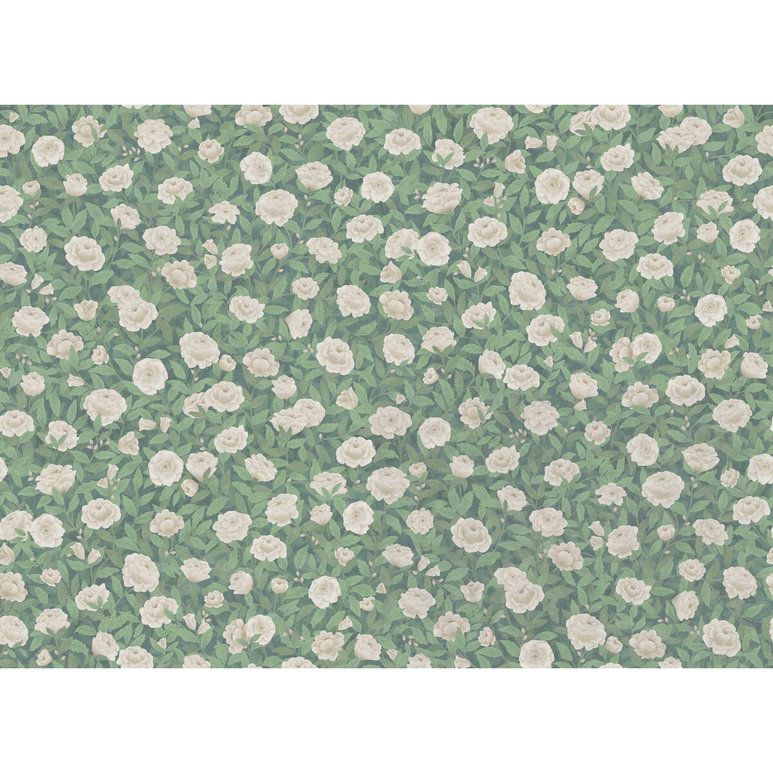 Cole &amp; Son Idyll Roses Linen Eaudenil Fabric