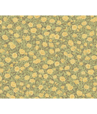 Cole & Son Idyll Roses Linen Honey Fabric