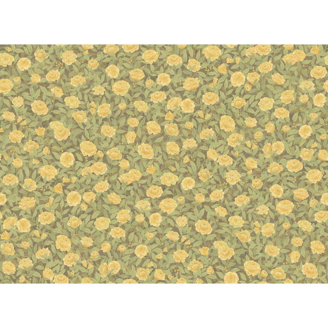 Cole &amp; Son Idyll Roses Linen Honey Fabric