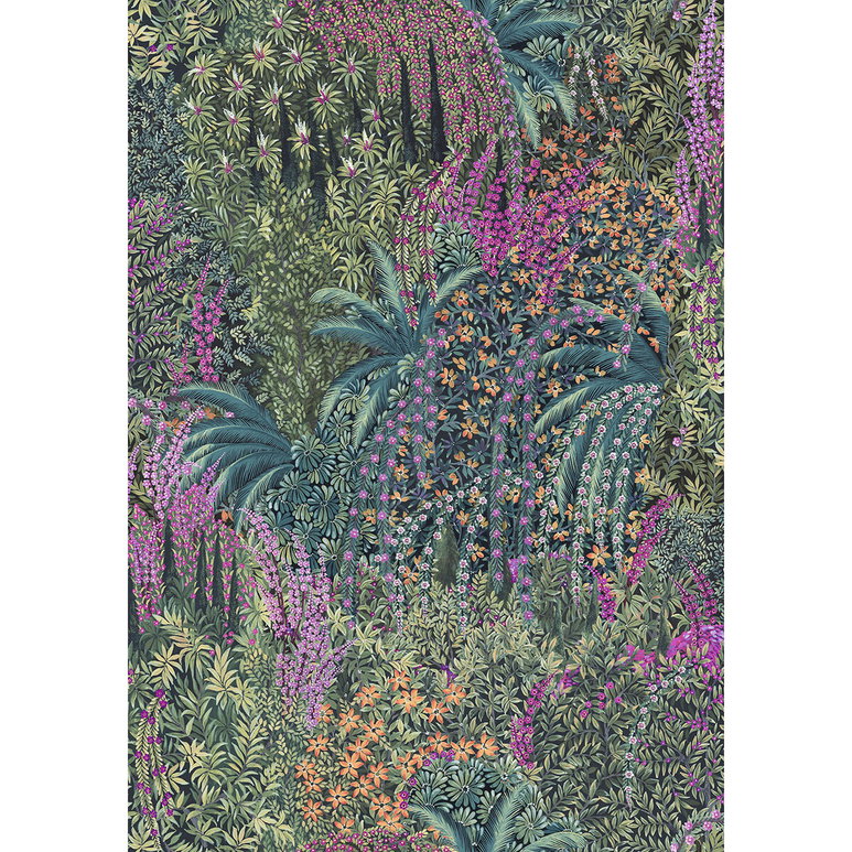 Cole &amp; Son Cascade Linen Teal Fabric
