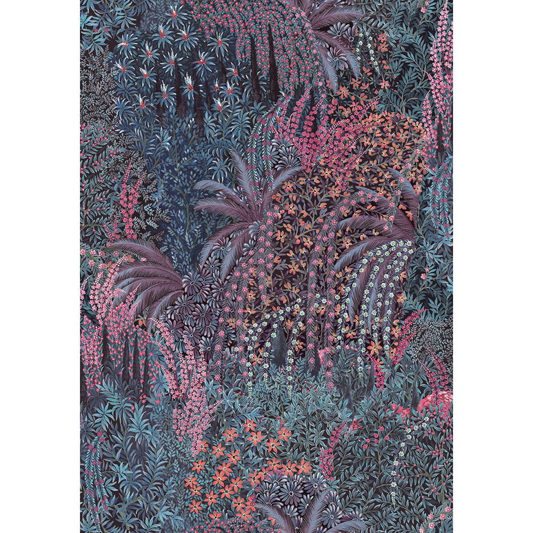 Cole &amp; Son Cascade Linen Violet Fabric