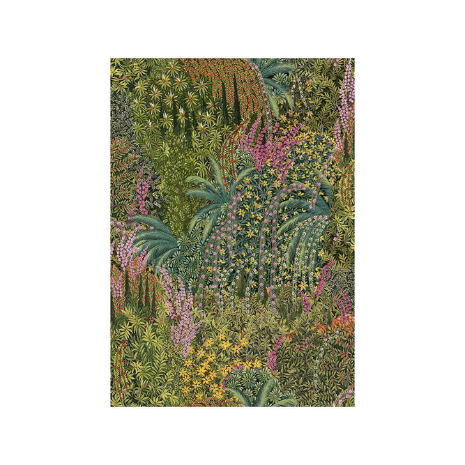 Cole &amp; Son Cascade Velvet Leaf Green Fabric