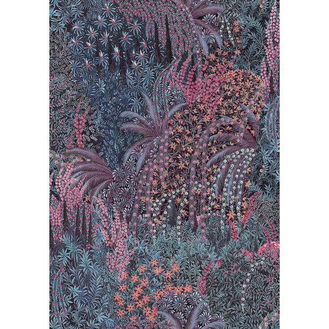 Cole &amp; Son Cascade Velvet Violet Fabric