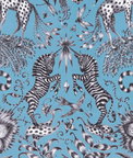 Clarke & Clarke Kruger Velvet Teal Fabric