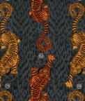 Clarke & Clarke Tigris Velvet Flame Fabric