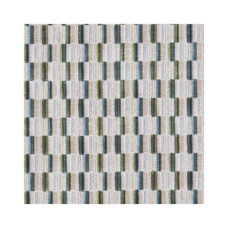 Clarke &amp; Clarke Cubis Peacock Fabric