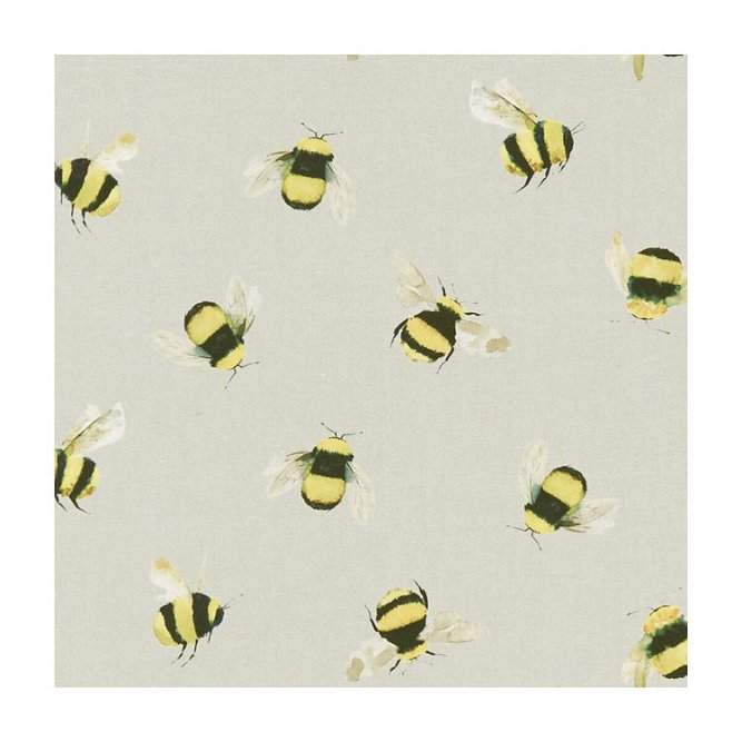 Clarke &amp; Clarke Bees Taupe Fabric