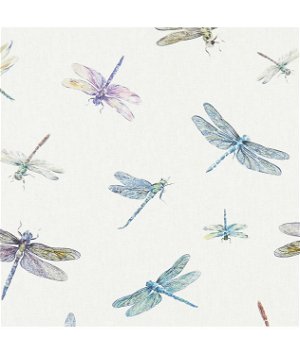 Clarke & Clarke Dragonflies Cream Fabric