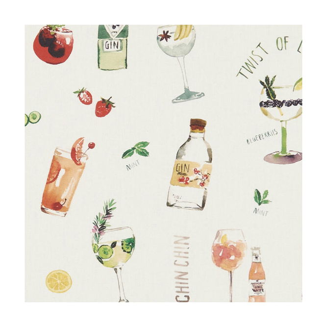 Clarke &amp; Clarke Happy Hour Cream Fabric