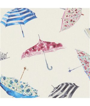 Clarke & Clarke Umbrellas Cream Fabric