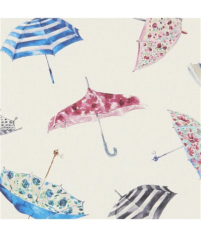 Clarke & Clarke Umbrellas Cream Fabric