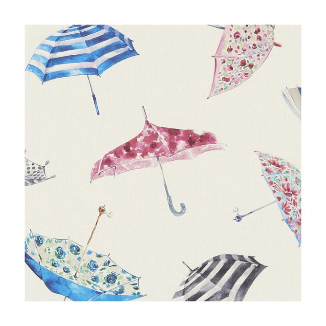 Clarke &amp; Clarke Umbrellas Cream Fabric