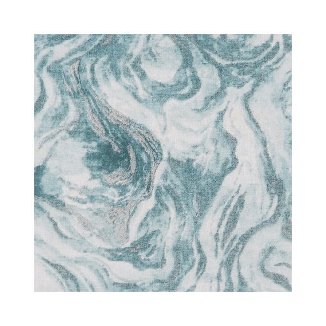 Clarke &amp; Clarke Lavico Sheer Mineral/Kingfisher Fabric