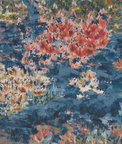 Clarke & Clarke Fiore Midnight/Spice Fabric
