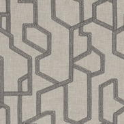 Clarke & Clarke Labyrinth Charcoal Fabric
