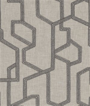 Clarke & Clarke Labyrinth Charcoal Fabric