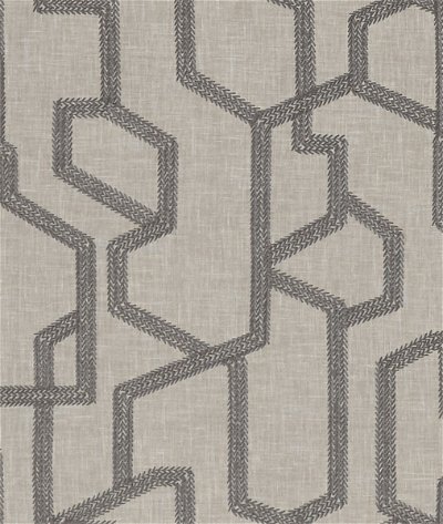 Clarke & Clarke Labyrinth Charcoal Fabric