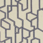 Clarke & Clarke Labyrinth Midnight Fabric