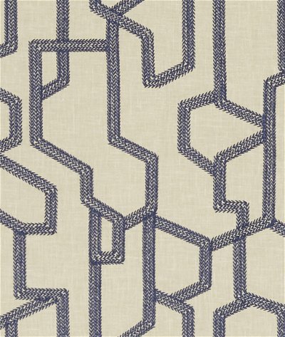 Clarke & Clarke Labyrinth Midnight Fabric