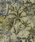 Clarke & Clarke Madagascar Mineral/Citron Fabric