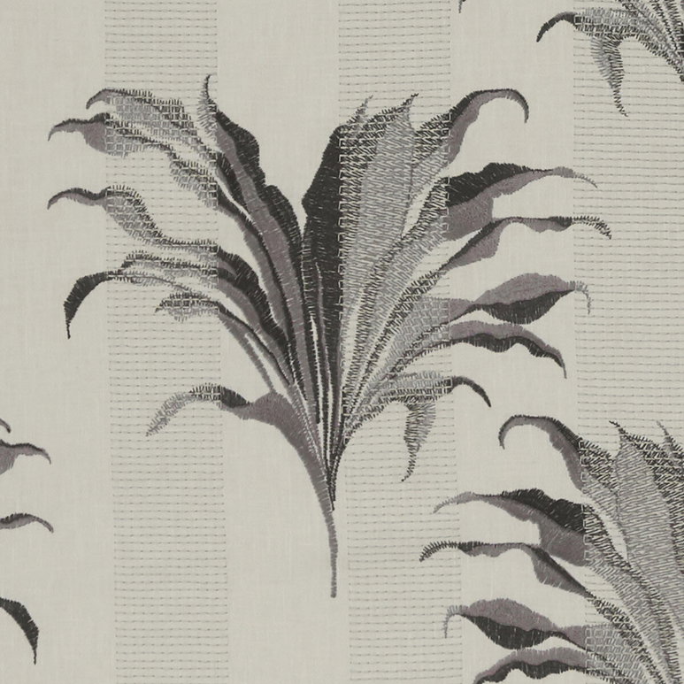 Clarke &amp; Clarke Palma Charcoal Fabric