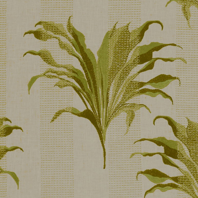 Clarke &amp; Clarke Palma Citron Fabric