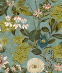 Clarke & Clarke Passiflora Mineral/Blush Fabric