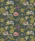Clarke & Clarke Passiflora Emerald Velvet Fabric