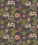 Clarke & Clarke Passiflora Mulberry Velvet Fabric